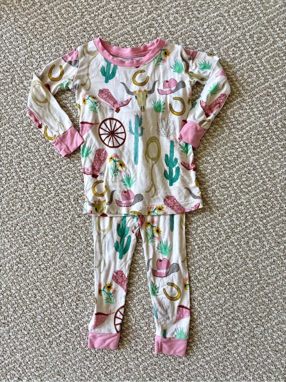 Little Sleepies Cowgirl Western Bamboo PJ Set